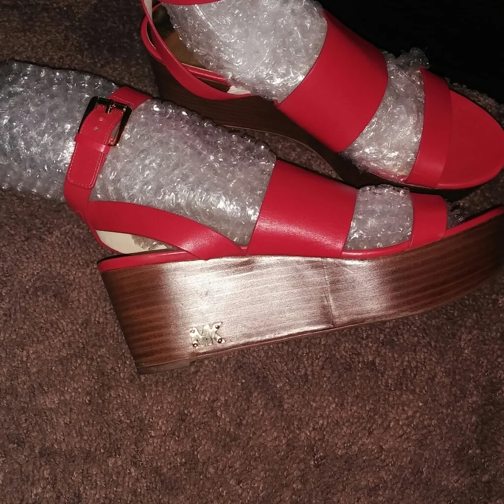 Michael Kors Wedge Bells Sandals as 8
